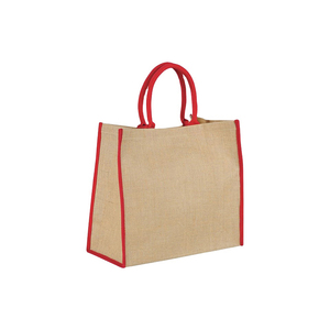 ถุงช้อปปิ้งทำด้วยมือทำจากผ้าปอกระเจาธรรมชาติสำหรับงานแฮนด์เมดแฟชั่นใช้งานง่ายเป็นมิตรกับสิ่งแวดล้อม - Product Image 1