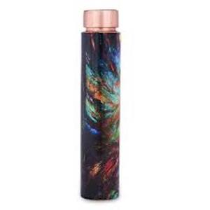 Modern Luxury <b>Copper</b> <b>Drink</b> Water <b>Bottle</b> with Pure <b>Copper</b> Finish Thermal Insulation Eco-Friendly Screw-On Lid for Travel Home Use - Product Image 2