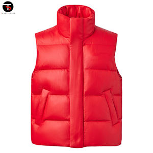 OEM Logo personnalisé sans manches bulle gilet veste hommes de haute qualité chaud hiver gilets respirant nylon tricoté impression Sport - Product Image 6