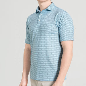 Camiseta Polo Deportiva para Hombre al por Mayor, Tejido de Secado Rápido con Mangas Cortas, Diseño Sólido, Impresión por Sublimación con MOQ Bajo - Product Image 2
