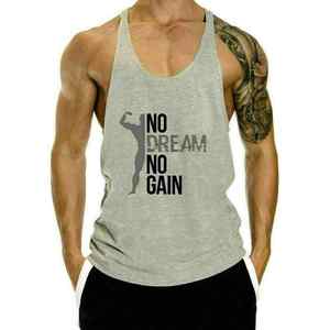 2024 nueva llegada camiseta de gimnasio hecha a medida para hombres 100% algodón Casual entrenamiento transpirable camiseta sin mangas de punto último diseño venta a granel - Product Image 2
