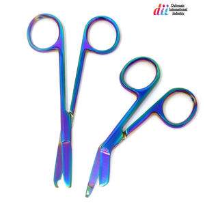 Debonairii-Tijeras de vendaje para lactancia, tijeras de hoja recta de acero inoxidable, instrumentos quirúrgicos, 18 cm - Product Image 4