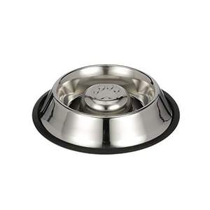Sleek <b>Stainless</b> Metal Pet <b>Bowl</b> Feeder With Dual Compartments And Anti Tip Base Designed For Clean And Safe Feeding - Product Image 4