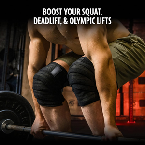 Bandes de genou pour la musculation, bandes de genou en coton pour l'entraînement, pour la musculation - Product Image 2