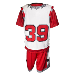 Uniformes de lacrosse personnalisés fabriqués sur mesure, imprimés, antibactériens, à séchage rapide, 100% polyester, impression par transfert par sublimation - Product Image 3