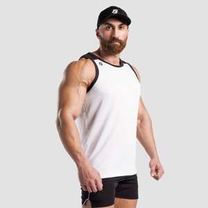 Débardeur de musculation XL pour homme, respirant, noir, motif 3D, col à capuche, en polyester, coton et élasthanne, maille pour la performance - Product Image 5