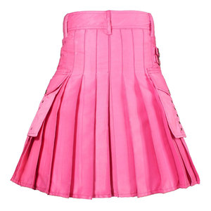 Men's Scottish <b>Pink</b> Utility Kilt Modern Fashion Highland Kilt Wholesale 2026 - Product Image 2