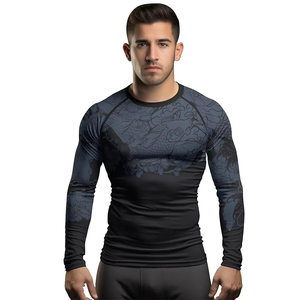 Summer Beach Swimwear Custom <b>Printed</b> Rash Guard High Quality Custom Rush Guard T-shirt Rash Guard Men Rash Guard Unisex Rash Gua - Product Image 3