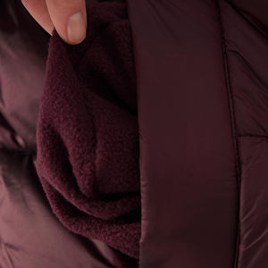 High Quality Warm Knitted Puffer Jacket Women Zipper <b>Coat</b> Cotton Padded <b>Outwear</b> Canvas Long Bomber Bubble Jackets For Ladies - Product Image 5