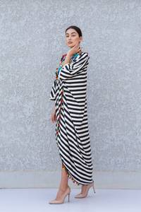 Caftán gótico de manga larga para mujer, ropa de trabajo de verano de talla grande, vestido de fiesta de playa bordado en la espalda nueva - Product Image 2