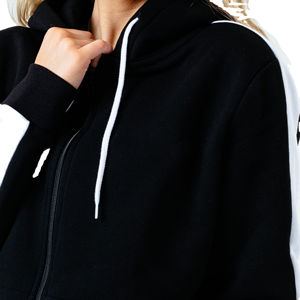 ชุดวอร์มผู้หญิงน้ำหนักเบาระบายอากาศได้ดีมีไซส์ใหญ่พิเศษออกแบบได้ตามต้องการสำหรับการตกแต่งลวดลายทึบสบายแบบลำลองสำหรับฤดูหนาว - Product Image 2