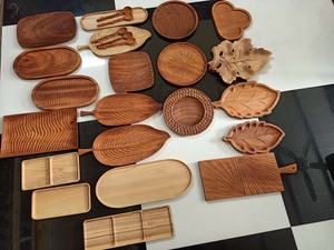 Elegantes Multifunktionales Holztablett für Küche und Gastronomie - Hochwertiges 99GD Ovales Umweltfreundliches Holztablett aus Vietnam - Product Image 2