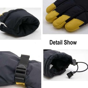 Gants d'hiver mignons pour enfants, gants de ski en cuir pour garçons et filles, mitaines d'hiver, gants en cuir - Product Image 6