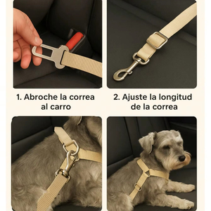 Correa ajustable para cinturón de seguridad de coche para perros, hebilla de Metal Universal, accesorio de viaje seguro para razas pequeñas, medianas y grandes - Product Image 3