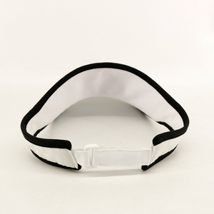 Visière unisexe de qualité sportive en polyester blanc avec large bord, ajustement réglable, style plat, pour une utilisation en extérieur au printemps et en été - Product Image 6