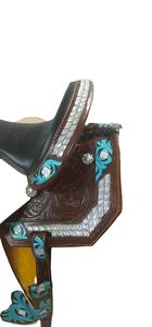 Selle de cheval respirante intelligente multicolore Selle de cheval d'équitation western Selles de dressage western pour chevaux - Product Image 4