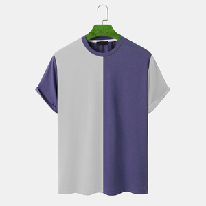 T-shirt tricoté avec lettrage pour hommes, taille et couleur personnalisées, séchage rapide durable, 100% coton, dernière conception, nouveauté - Product Image 1