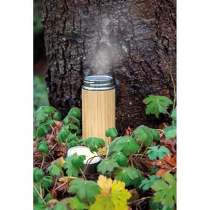 Bottiglia Termica Sostenibile in Bambù da 320ml, Tumbler in Acciaio Inossidabile per Merchandising Ecosostenibile - Product Image 4