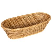 Rotin ovale tissé à la main, bambou, hycinthe d'eau, panier en jonc de mer pour contenir pain et fruits, objets. Design à la mode