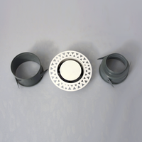 Diffuseur d'air rond minimaliste sans cadre de 100 mm pour chambre à coucher
