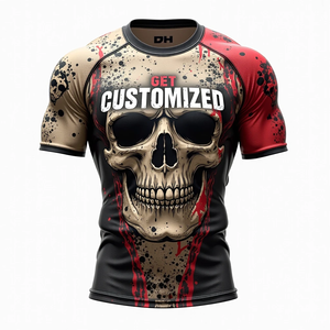 Ropa de gimnasio personalizada, protectores contra sublimados sarpullidos, venta al por mayor, equipo personalizado MMA para entrenamiento deportivo de combate y Entrenamiento Atlético - Product Image 6