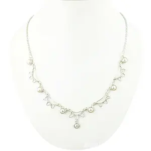 สร้อยคอมุกเงิน 925 สำหรับผู้หญิง ตัวเลือกของขวัญสุดหรู - Product Image 2