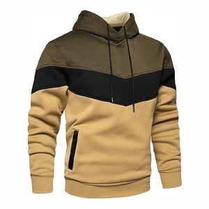 Premium Olive Green, <b>Black</b> & Khaki Hoodie – Soft Cotton <b>Fleece</b> Hoodie for Men custom size - Product Image 3