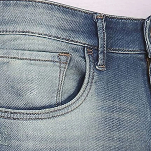 Pantalones Vaqueros de Mezclilla Slim Fit con Lavado a la Piedra, Cintura Media, Pierna Recta, de Algodón, Casuales para Hombre, Estilo Otoñal, ¡Gran Oferta! - Product Image 2