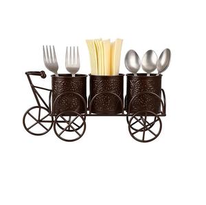 Modern Iron <b>Cutlery</b> Holder With Artistic Patterns Perfect For Enhancing Table Settings During Family Meals And Celebrations - Product Image 1