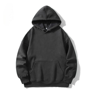 PRO ENTERPRISES Sweat à capuche décontracté oversize pour femme, en molleton polyester/coton 380g, imprimé numérique, motif uni, doublé - Product Image 4
