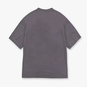 T-shirt en coton surdimensionné personnalisé de qualité supérieure pour hommes, lavage à l'acide, coupe ample, épaules tombantes, tee-shirt uni, col côtelé, lavage à l'acide, 2026 - Product Image 6