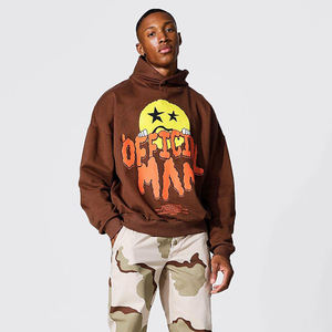 Sudaderas con capucha Vintage para hombre con serigrafía personalizada, Sudadera con capucha mezclada de Algodón 100% con lavado ácido Sunfade del fabricante - Product Image 5