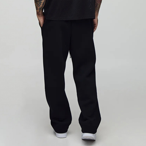 Pantalon sur mesure 100% coton pour hommes couleur unie avec poches latérales pantalon de survêtement homme lavé sur mesure 100% coton lourd - Product Image 6