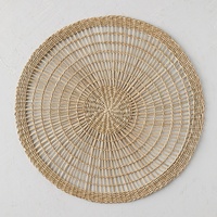 Napperon de Table en jonc de mer Offre Spéciale naturel et écologique, décoration de Table tissée à la main de HNH CRAFT