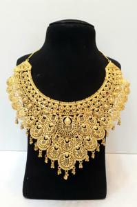 24K Gold Plated Classic Vintage Style Jewelry Set Stylish Choker with Zircon for Wedding Party Engagement Anniversary-Gift - Product Image 2