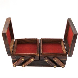 Eco-Friendly ILAHI's <b>Wooden</b> <b>Box</b> for Gift & Jewelry <b>Storage</b> with 3D Hand Carving-Soft Interior for Delicate Items - Product Image 4