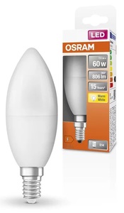 Lámpara vela LED E14 7W 2700K 806Lm (Osram 4058075428546) - Product Image 1