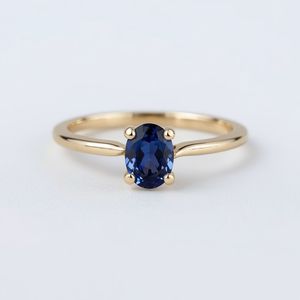 Anillo de compromiso de tanzanita de oro de 14K Joyería fina para Mujer | Anillo de piedras preciosas OEM Fabricante de joyería personalizada Tailandia - Product Image 5