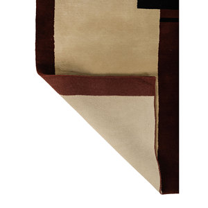 Alfombra de Lana Anudada a Mano Sthir, Diseño Kilim Abstracto Rojo y Naranja, Rectangular 9x12, para Entrada o Sala de Estar, AIWL-3011 - Product Image 5