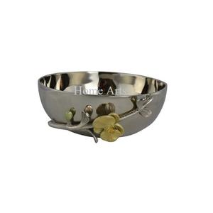 Cuenco decorativo de acero inoxidable de tamaño personalizado, forma redonda de nuevo diseño para el hogar o la fiesta, cuenco de Chocolates de Metal pulido - Product Image 1