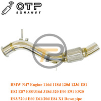 Tuyau d'échappement OTP pour moteur BM* N47 116d 118d E81 E82 E87 E88/316d 318d E90 E91 E92 E93/520d E60 E61/20d E84 X1 DPF Downpipe