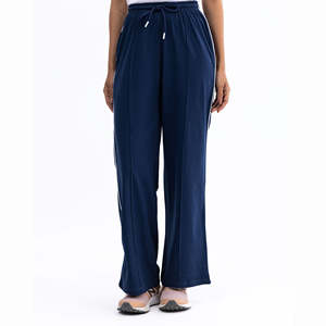 กางเกงแฟชั่นลำลองสำหรับผู้หญิงเอวกลางเอวยางยืดแห้งเร็วระบายอากาศสไตล์ด้านหน้าแบน - Product Image 2