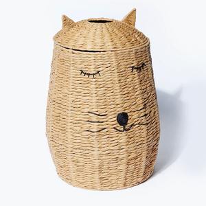 Weaving water hyacinth container basket cute design <b>storage</b> baskets for <b>kids</b> room decoration - Product Image 3