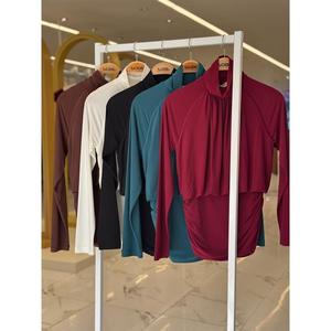 Chemise à col roulé pour femme Sandy avec détail drapé, collection 3480 - Product Image 3