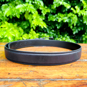 Ceinture formelle en cuir véritable pour hommes avec laiton massif pour boucle Qualité supérieure pour vêtements de cérémonie - Product Image 3