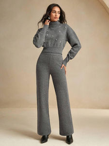 Chándal Deportivo de Invierno al por Mayor para Hombre y Mujer, Chaqueta con Cremallera de Dos Piezas, Pantalones, Ropa Deportiva para Gimnasio, Logotipo Personalizado, Secado Rápido - Product Image 6