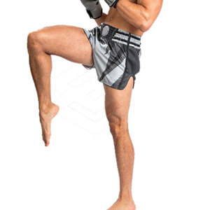 Venta al por mayor Uso al aire libre Hombres Muay Thai Pantalones cortos de gran tamaño de peso ligero de los hombres Muay Thai Pantalones cortos - Product Image 5