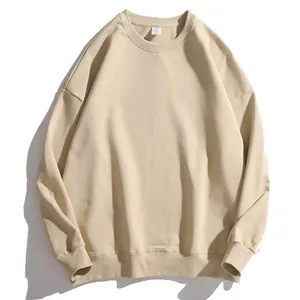 Sweat-shirt à col rond en éponge française d'hiver pour hommes, haut à manches longues, sweat-shirt en coton biologique de haute qualité, sweat à capuche à motif de créateur - Product Image 1