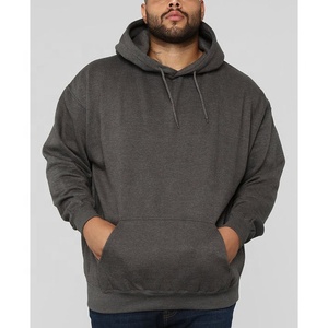 100% algodón 600 Gsm Heavyweight French Terry Sudadera con capucha de gran tamaño estampado sólido invierno personalizado liso botón con capucha liso teñido - Product Image 2