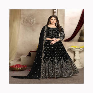 Impressionnant qualité pakistanaise Logo personnalisé conception brodé Boutique robe de soirée pour les femmes/nouvelle robe de soirée de mode pour femmes d'été - Product Image 4